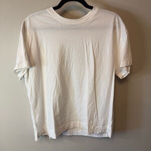 Old Navy Women's Short Sleeve Relaxed Fit Crewneck Tee in White